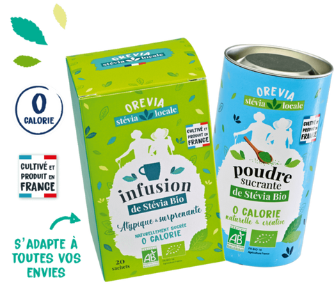 Poudre et infusettes stevia bio francaise